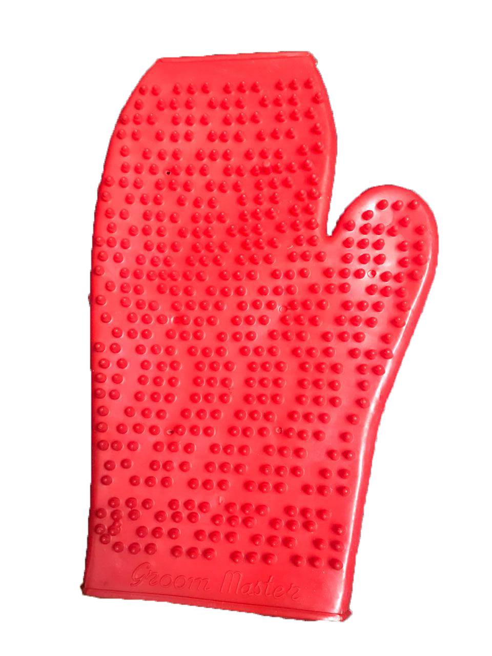 BATH GLOVES SUPER DOG IN THUMB TYPE Red