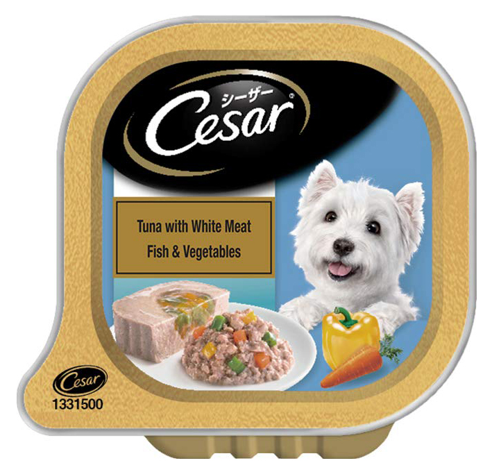 Cesar Tuna with White Meat Fish and Vegetables 100g (pack of 2)