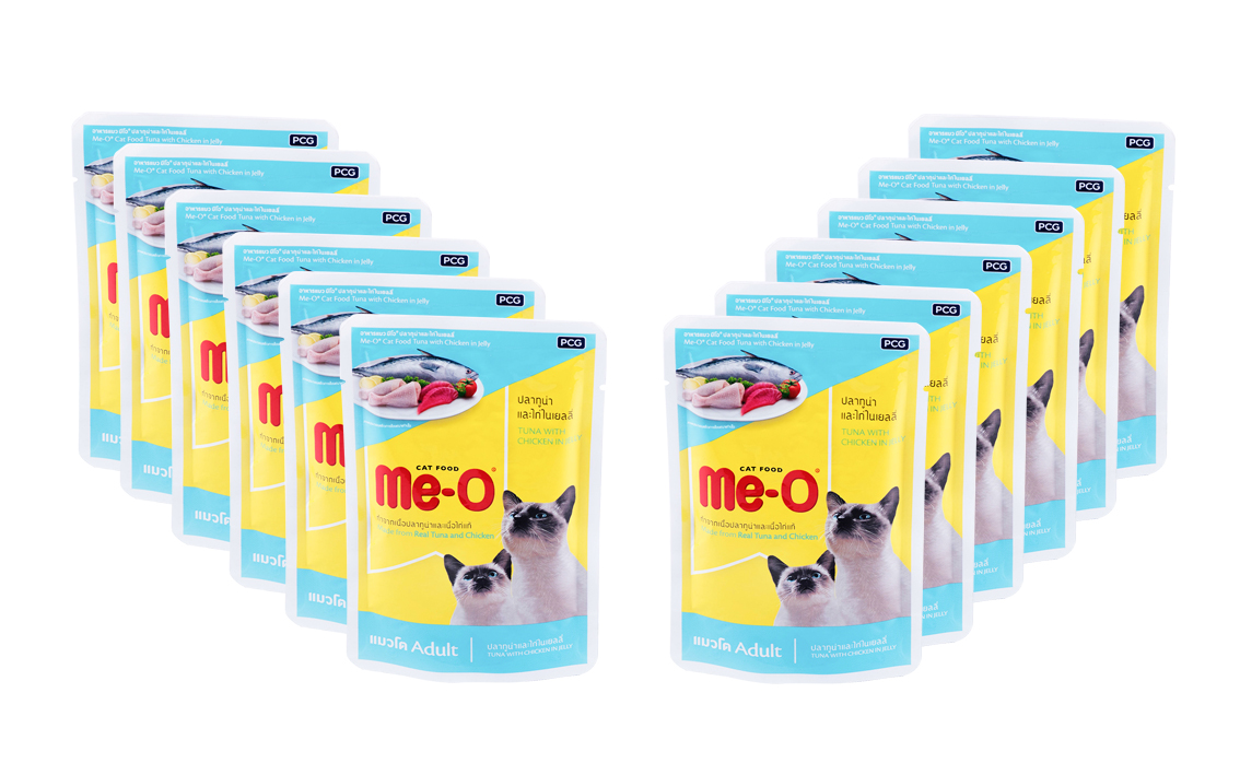 Me-O Adult Tuna & Chicken 80Gm (Pack of 12)