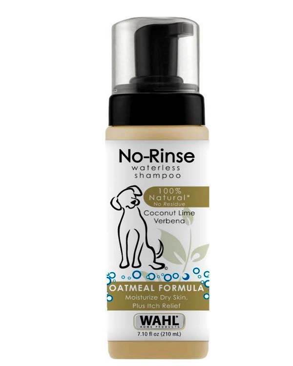 Wahl No Rinse Oatmeal Dog Shampoo 210ml