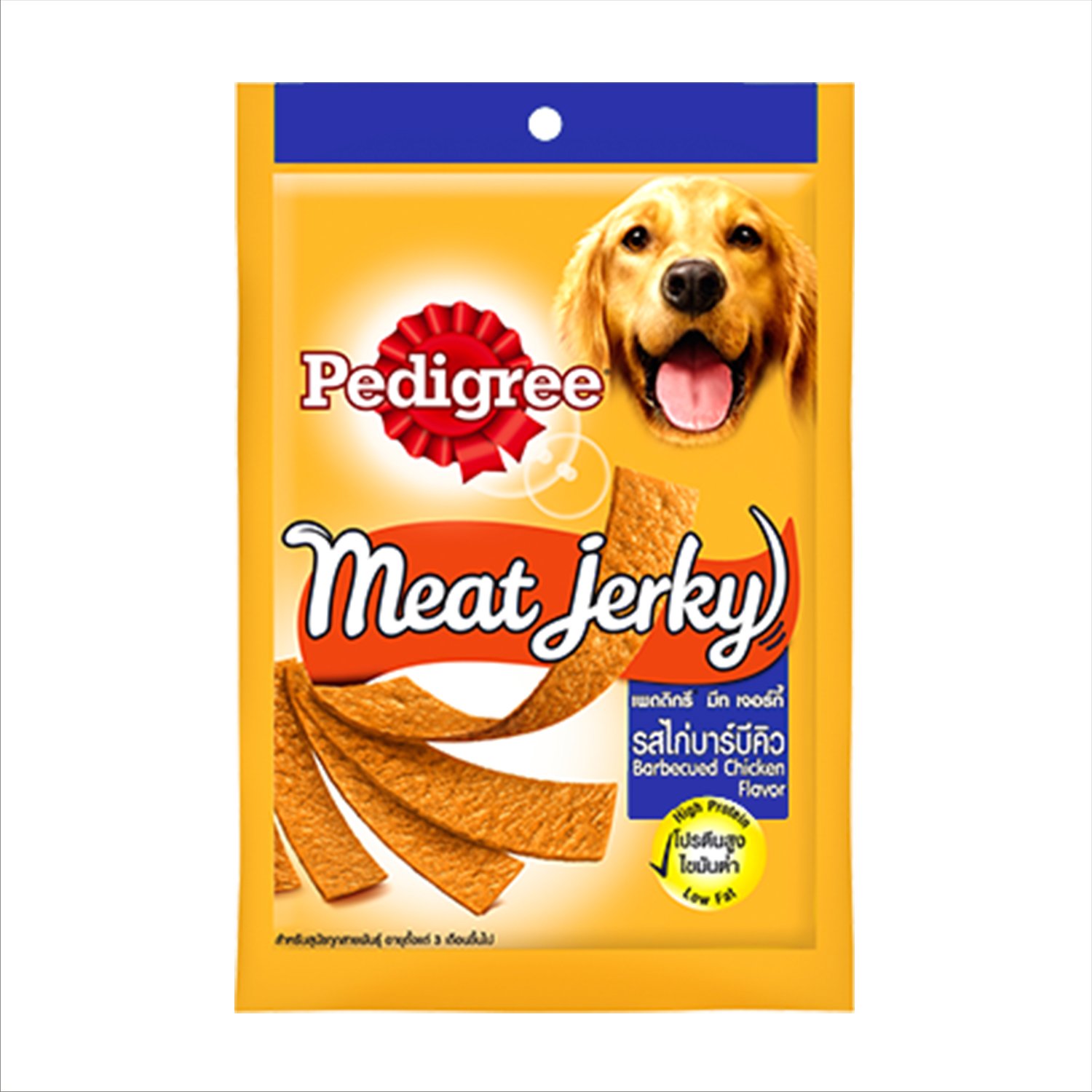 Pedigree Meat Jerky Adult Dog Treat Barbecued Chicken 80g