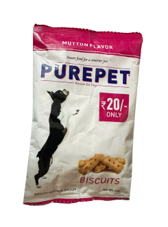 Purepet Biscuits Mutton Flavor for Dogs 75gm