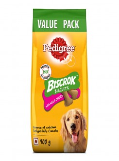 Pedigree Biscrok Biscuits Dog Treats Milk and Chicken Flavor 900g