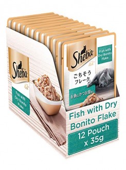 Sheba Fish with Dry Bonito Flake 35gm (pack of 12)