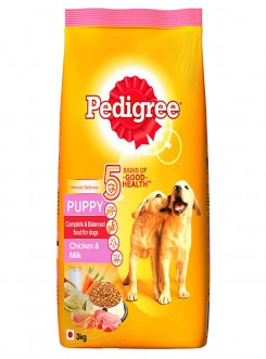 Pedigree Puppy Dry Dog Food Chicken & Milk 3kg 