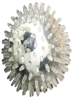 PLASTIC SPIKE BALL -8.0*8.0CM-WHITE